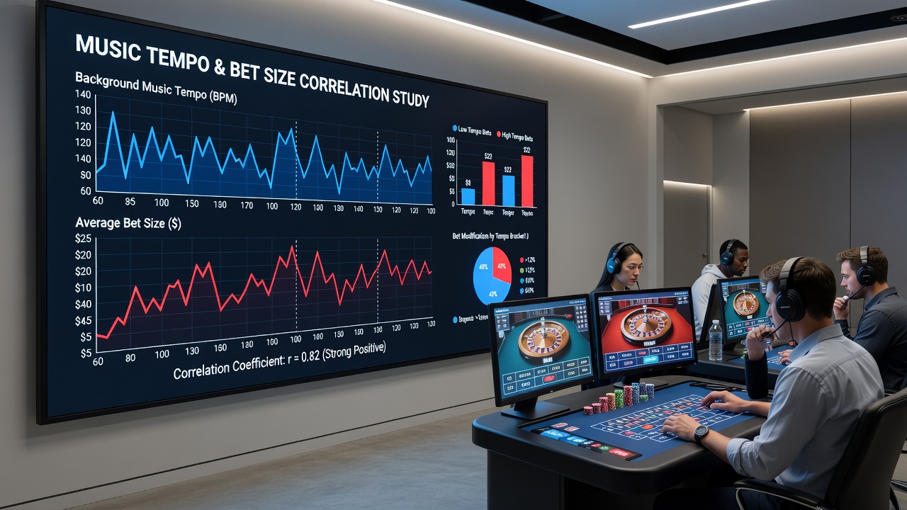 Analyse-Dashboard mit Tempo- und Einsatzdaten aus mobilen Casino-Simulationen