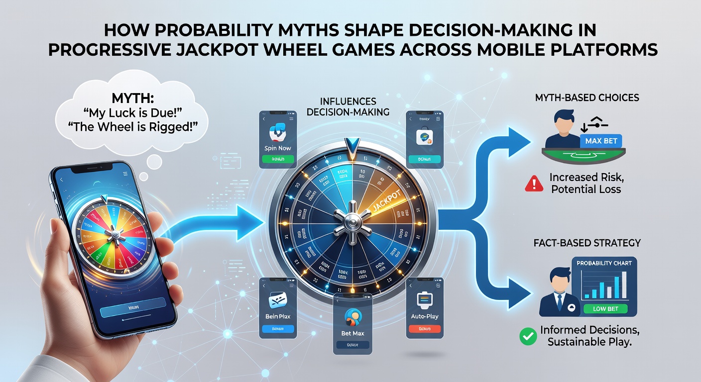 Mobile Ansicht eines progressiven Jackpot-Radspiels mit typischen Wahrscheinlichkeitsanzeigen